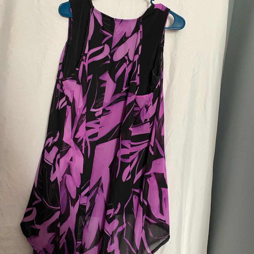 Ladies Purple and Black Tank Top size 12